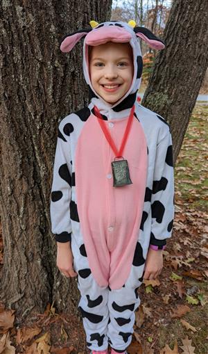 Ages 10-11: Devon Yates as a Cow